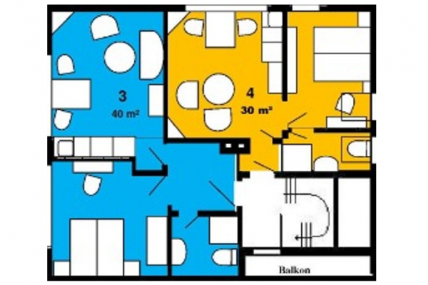 Grundriss Ferienwohnung Deichkind Sonny Juist